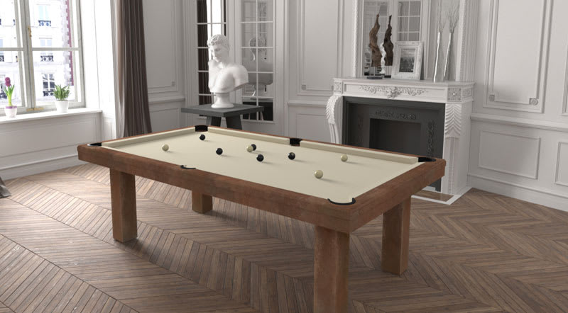 Toulet Factory Pool Table - Room Shot